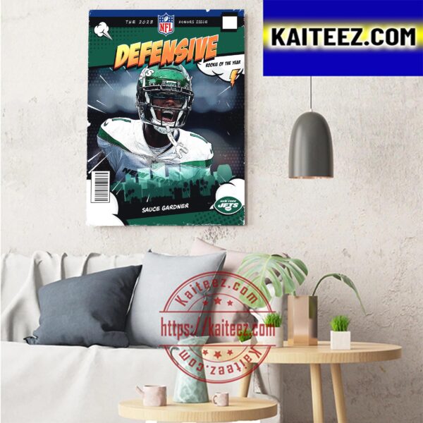 Sauce Gardner Is The 2022 Defensive Rookie Of The Year Art Decor Poster Canvas