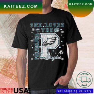 She Loves The Philadelphia Eagles Diamond T-shirt