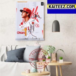 Shohei Ohtani Is MLB Network No 1 Player With Los Angeles Angels Art Decor Poster Canvas