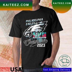 Skyline Philadelphia Eagles 2023 Super Bowl LVII Champions T-shirt