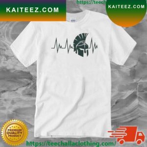 Spartan Strong Heartbeat Pulse End Gun Violence T-Shirt