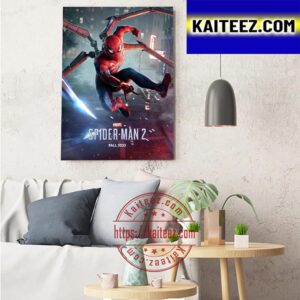 Spider Man 2 Fall 2023 Of Marvel On PS5 Art Decor Poster Canvas