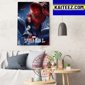Spider Man 2 On PS 5 Automne 2023 Of Marvel Art Decor Poster Canvas