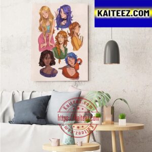 Stardew Valley Girls Fan Art Art Decor Poster Canvas