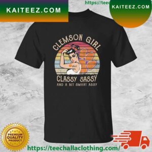 Strong Girl Clemson Tigers Girl Classy Sassy And A Bit Smart Assy Vintage T-shirt