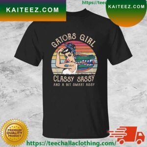 Strong Girl Florida Gators Girl Classy Sassy And A Bit Smart Assy Vintage T-shirt