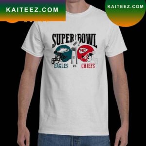 Super Bowl 2023 Printed Sublimation Transfer Eagles vs Chiefs T-shirt