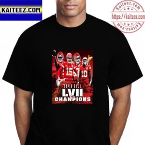 Super Bowl 57 Champions Are Kansas City Chiefs Champions Vintage T-Shirt