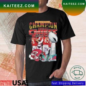 Super Bowl LVII 2023 Champion Kansas City Chiefs Team T-shirt