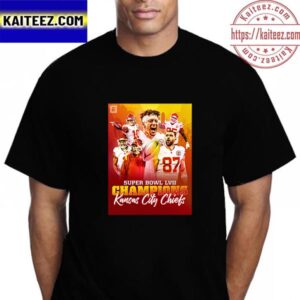 Super Bowl LVII Champions Are Kansas City Chiefs Champions Vintage T-Shirt