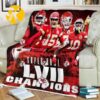 Super Bowl LVII Champions Let’s Go Chiefs Kansas City Chiefs Football Fans Blanket