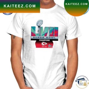 Super Bowl LVII Champions Kansas City Chiefs Logo Cutout XX-XX T-Shirt