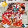 Super Bowl LVII Champions Is Kansas City Chiefs Red Football Fans Blanket