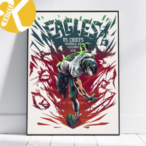 Super Bowl LVII Eagels VS Chiefs Poster Canvas