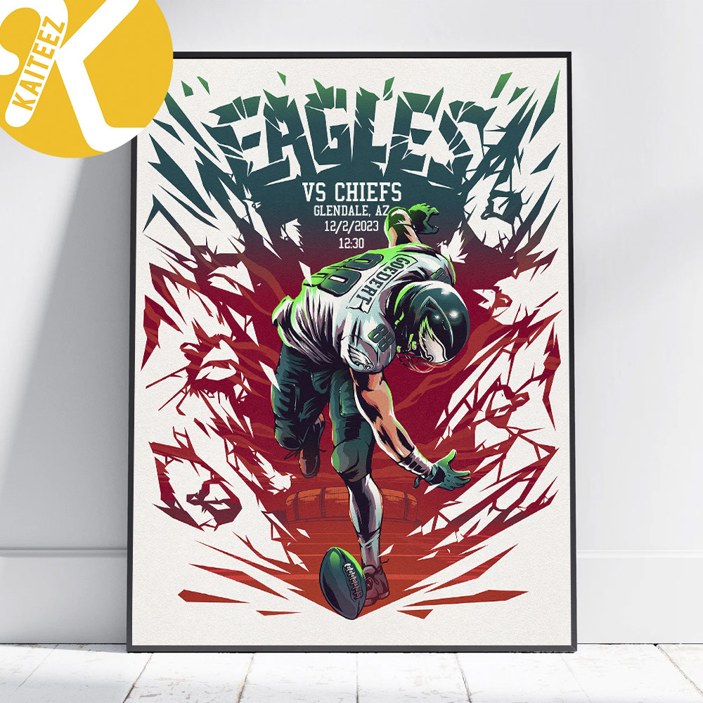 Super Bowl LVII Eagels VS Chiefs Poster Canvas - Kaiteez