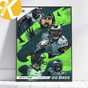 Super Bowl LVII Go Birds Win The Game Poster Canvas
