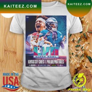 Super Bowl LVII Kansas City Chiefs Vs Philadelphia Eagles T-Shirt