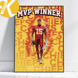 Super Bowl LVII Patrick Mahomes MVP Winner Poster Canvas