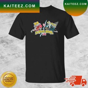 Super Bowl LVII Pokemon Kansas City Chiefs Vs Philadelphia Eagles T-shirt