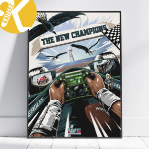 Super Bowl LVII The New Champions Philadelphia Eagels Poster Canvas
