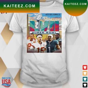 Super bowl 2023 vintage philadelphia eagles Kansas city Chiefs t-shirt