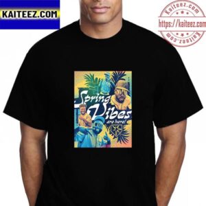 Tampa Bay Rays Happy Baseball Season Spring Vibes And Here Vintage T-Shirt