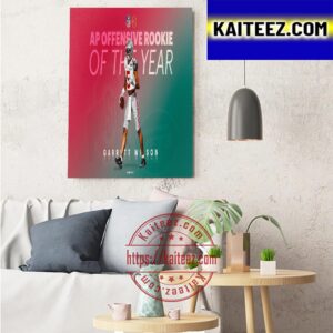 The 2022 AP NFL Offensive Rookie Of The Year Is Garrett Wilson Art Decor Poster Canvas