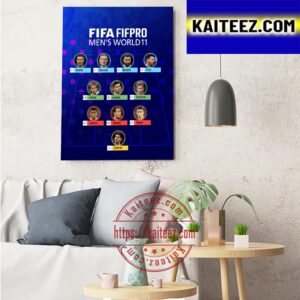 The 2022 FIFA FIFPRO Mens World 11 Art Decor Poster Canvas
