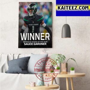 The 2022 NFL Defensive Rookie Of The Year Winner Is Sauce Gardner Art Decor Poster Canvas