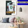 The 2022 NFL Offensive Rookie Of The Year Is Garrett Wilson Art Decor Poster Canvas