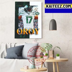 The 2022 NFL Offensive Rookie Of The Year Goes To Garrett Wilson Art Decor Poster Canvas