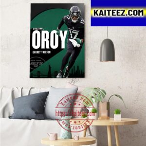 The 2022 NFL Offensive Rookie Of The Year Is Garrett Wilson Art Decor Poster Canvas