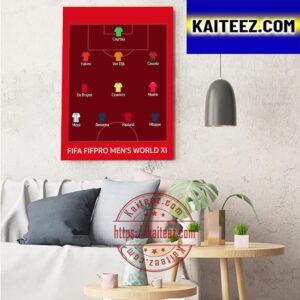 The Best 2022 FIFA FIFPRO Mens World 11 Art Decor Poster Canvas