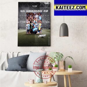 The Best FIFA Fan Award 2022 Are The Argentinian Fans Art Decor Poster Canvas