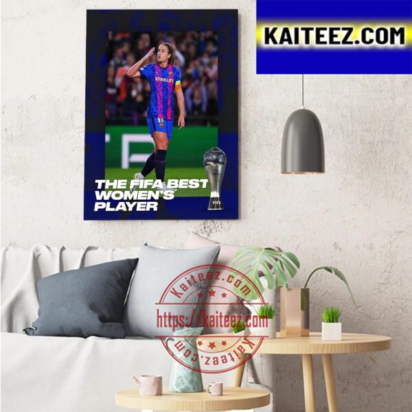 The Best FIFA Womens Player 2022 Winner Alexia Putellas Art Decor Poster Canvas