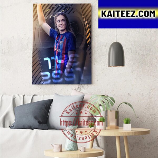 The Best FIFA Womens Player 2022 Winner Is Alexia Putellas Art Decor Poster Canvas