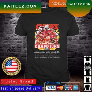 The Chiefs 2023 Super Bowl Champion Kansas City Chiefs Signatures T-shirt