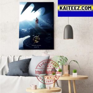The Flash 2023 Worlds Collide Official Teaser Poster Art Decor Poster Canvas
