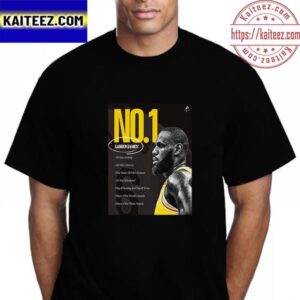 The King Of NBA LeBron James King James Los Angeles Lakers Vintage T-Shirt