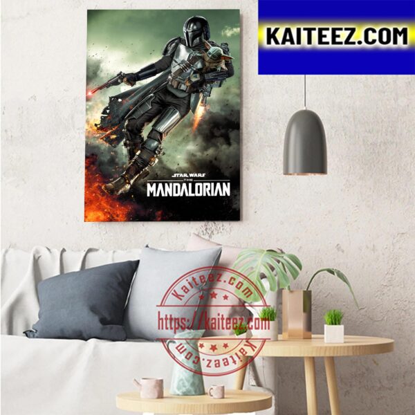 The Mandalorian Season 3 Teaser Poster Art Decor Poster Canvas