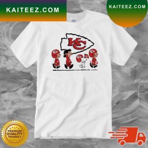 The Peanuts Snoopy And Friends Road Kansas City Chiefs 2023 Super Bowl T-shirt
