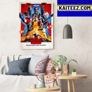 The Suicide Squad Poster They Are Dying To Save The World Art Decor Poster Canvas