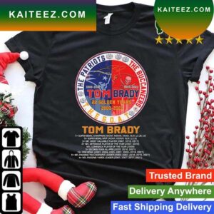 Tom Brady The Goat The Patriots The Buccaneers 22 Golden Years 2000-2022 T-shirt