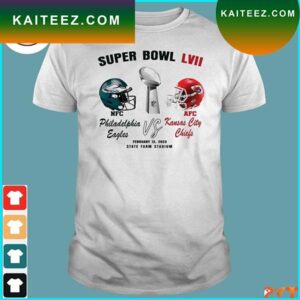 Top philadelphia eagles vs Kansas city Chiefs super bowl lviI 2023 T-shirt