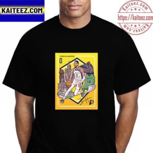 Tyrese Haliburton Of Indiana Pacers In A Special Trading Card Vintage T-Shirt