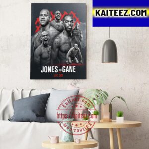 UFC 285 Jones Vs Gane For World Heavyweight Championship Art Decor Poster Canvas
