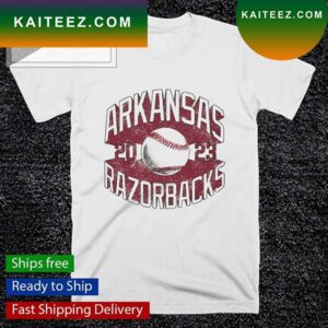 University of Arkansas Baseball Fade 2023 T-shirt