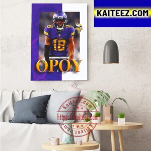 WR Justin Jefferson Is 2022 NFL Offensive Player Of The Year Art Decor Poster Canvas