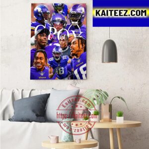 WR Justin Jefferson Is The 2022 AP NFL Offensive Player Of The Year Art Decor Poster Canvas