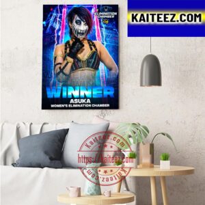 WWE Elimination Chamber 2023 Asuka Dominates Womens Elimination Chamber Match Art Decor Poster Canvas